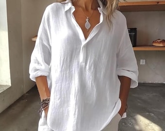 Relaxed Button-Up Shirt for Cozy Days