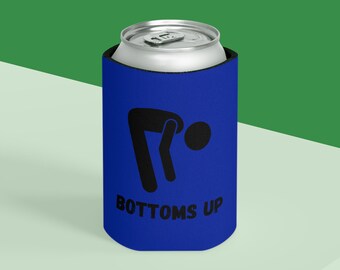Bottoms Up Koozie | Bonhomme allumette plié drôle