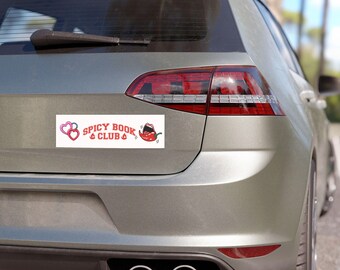 Aimant de voiture de club de lecture épicé de Zazzle.be Liste d'envies Vous avez des idées ? piment, breloques coeur, autocollant de lecture