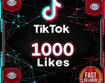 1000 Me gusta en TikTok / Servicio de crecimiento rápido en TikTok / Impulsa la interacción en TikTok / Incrementa la prueba social
