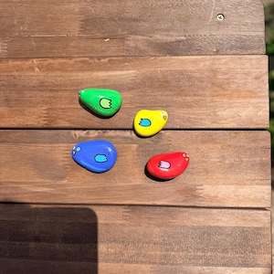 Mud Kitchen Bird Painted Rocks - Sensory Play