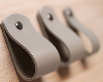 Leather Loop Pulls Etsy