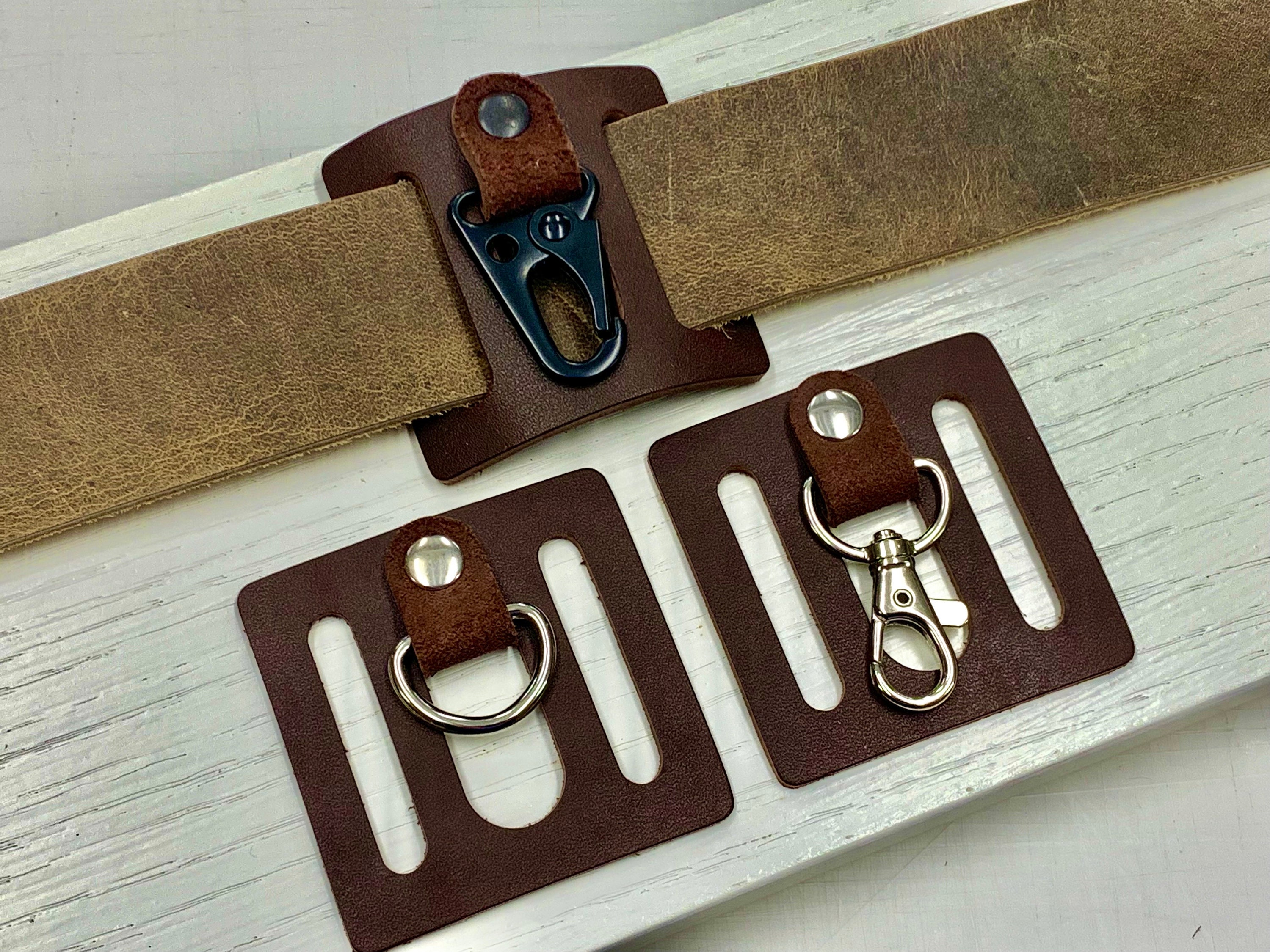 DONGKER Portachiavi in Titanio,Moschettone EDC con Apribottiglie Clip Portachiavi Staccabili a Sgancio Rapido da Cintura per Uomo Donna