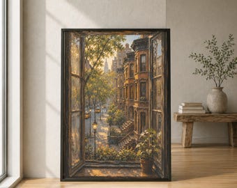 New Yorker Brownstone Ansicht