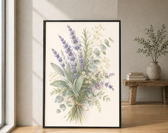 Lavendel und Salbei Kräuterbouquet