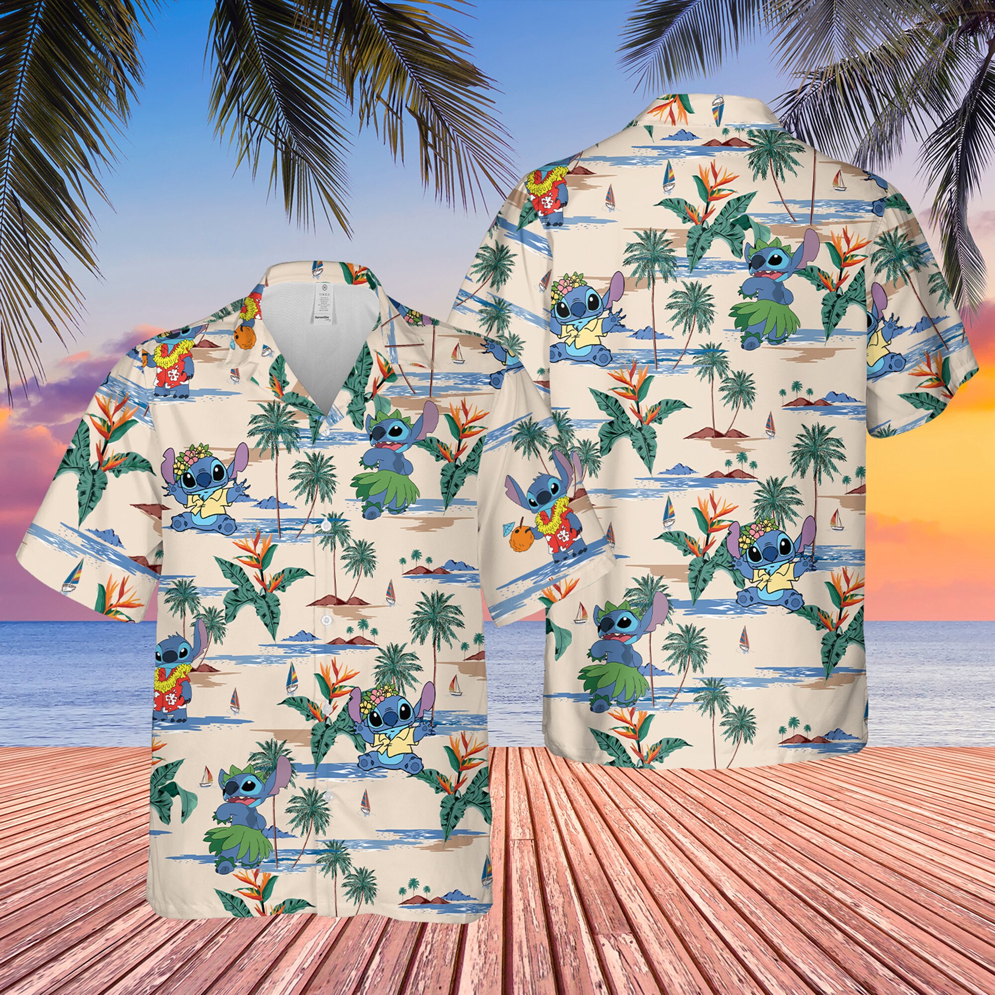 Disney Aloha Stitch Ohana Hawaiian Shirt Disney Aloha Stitch Ohana Hawaiian Shirt