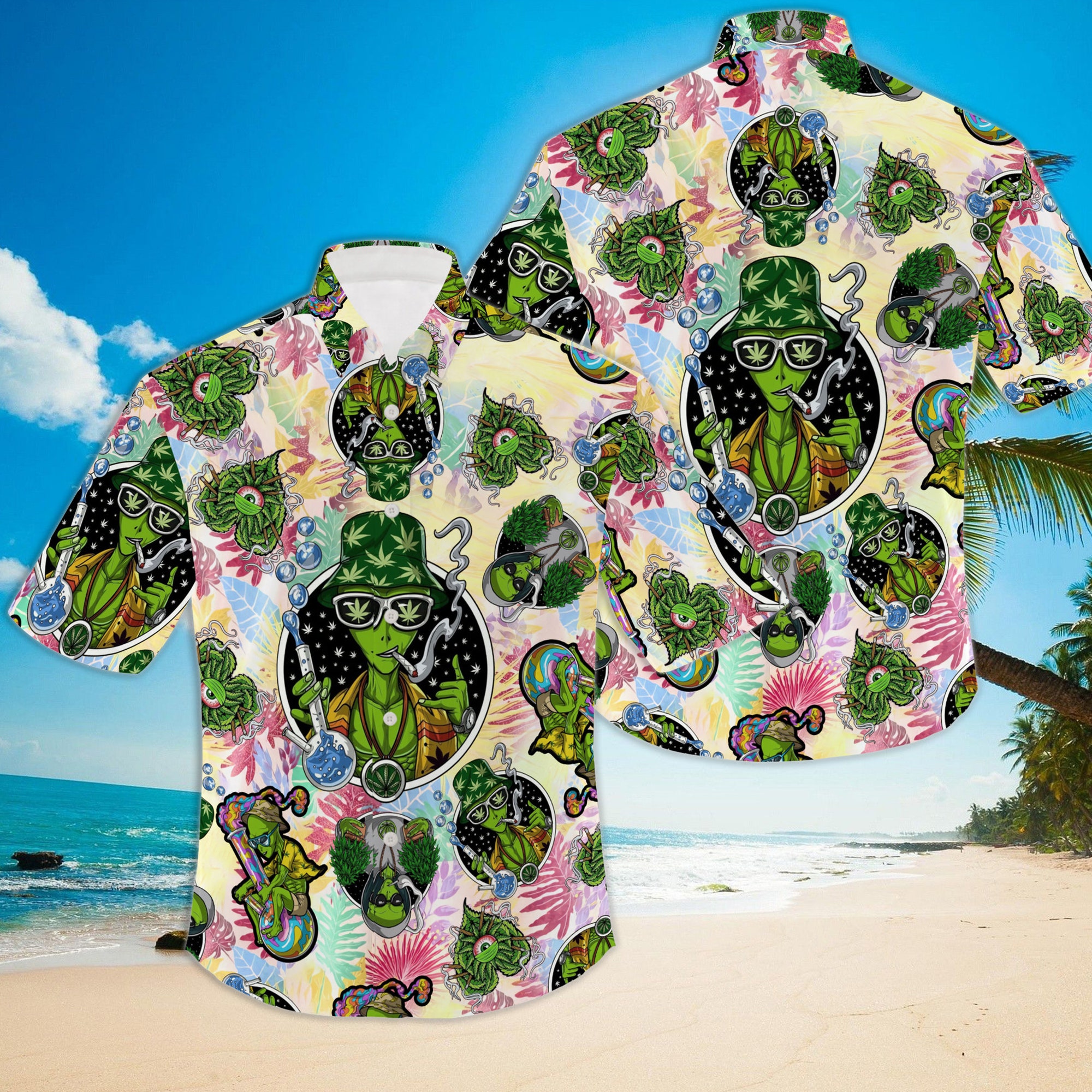 Alien Hawaiian Shirt Alien Hawaiian Shirt