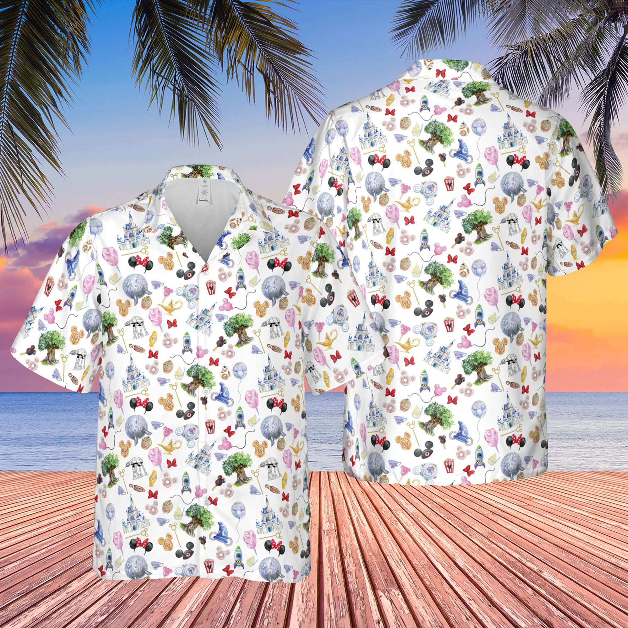Disney World Tropical Hawaiian Shirt Disney World Tropical Hawaiian Shirt