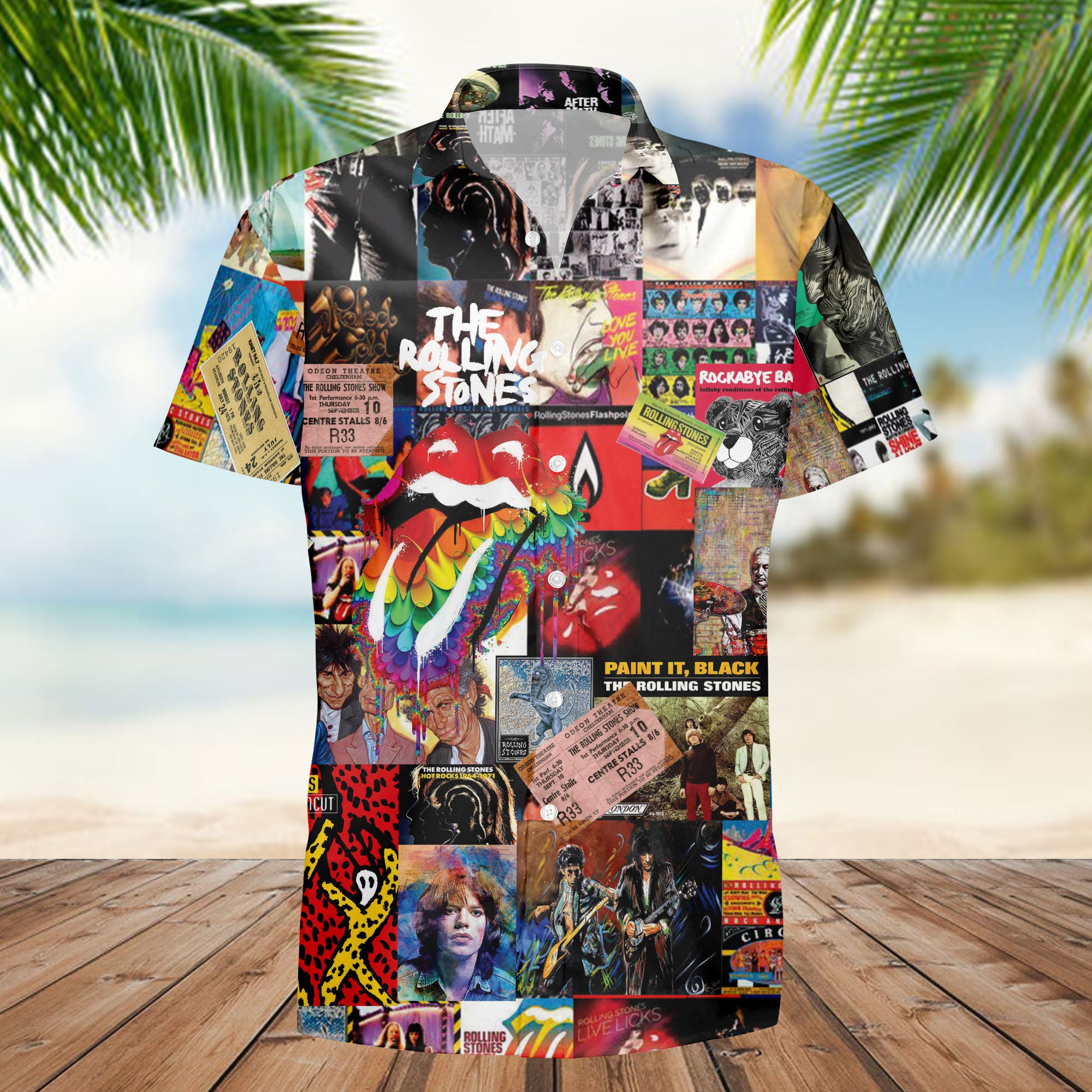 Vintage Retro The Rollin Stones 1972 Us Tour Hawaii Shirt Vintage Retro The Rollin Stones 1972 Us Tour Hawaii Shirt