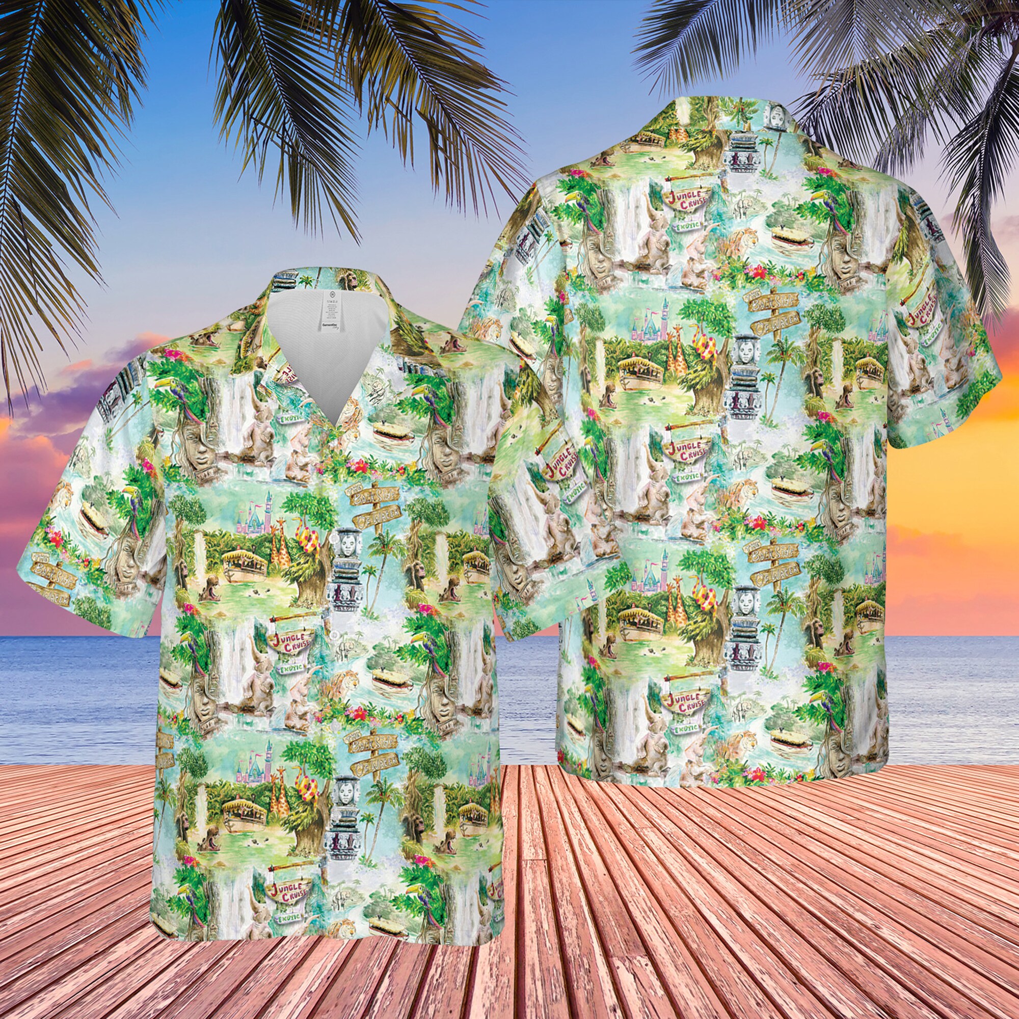 Disney Parks Inspiriertes Hawaiian Shirt Disney Parks Inspiriertes Hawaiian Shirt