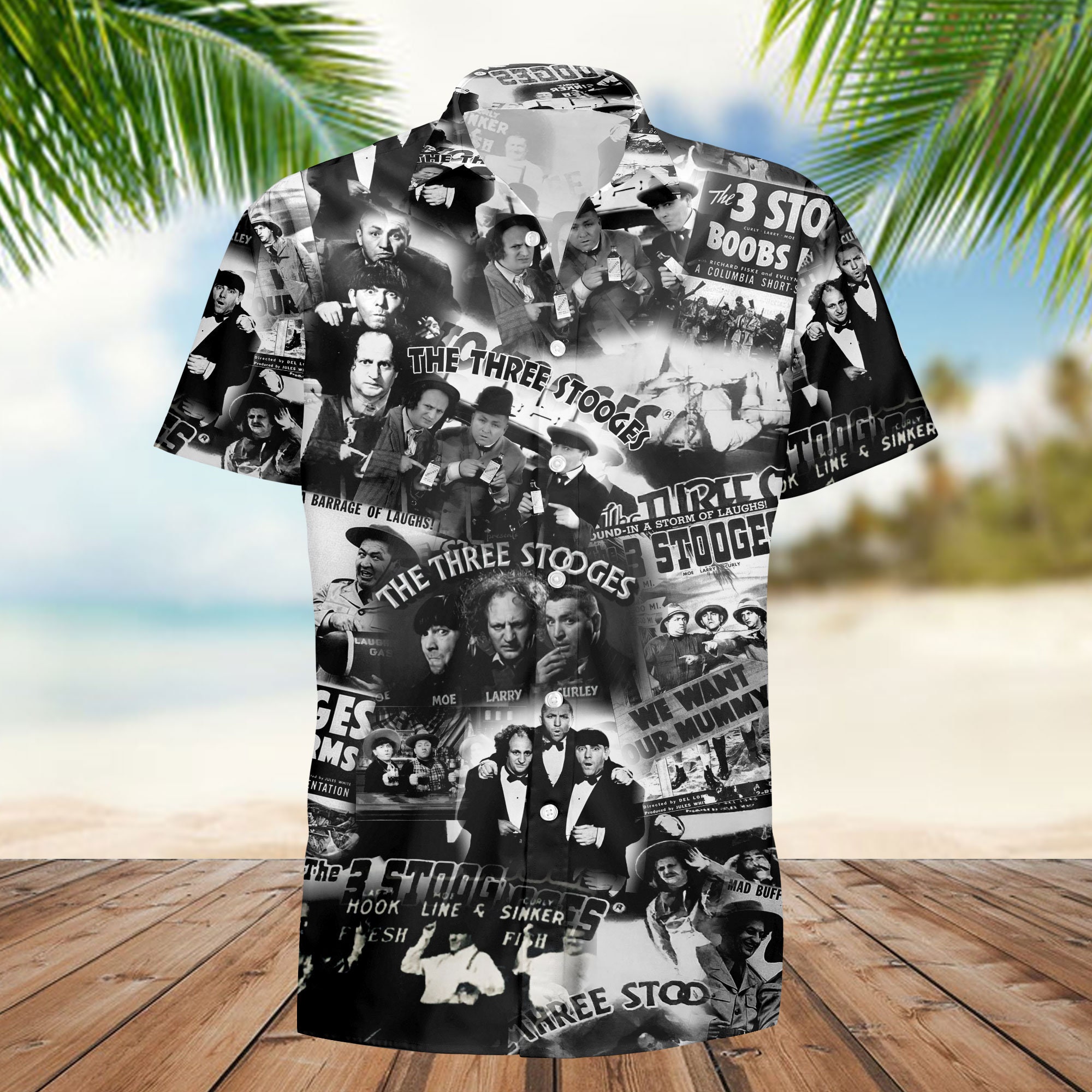 The Three Stooges Hawaii Shirt