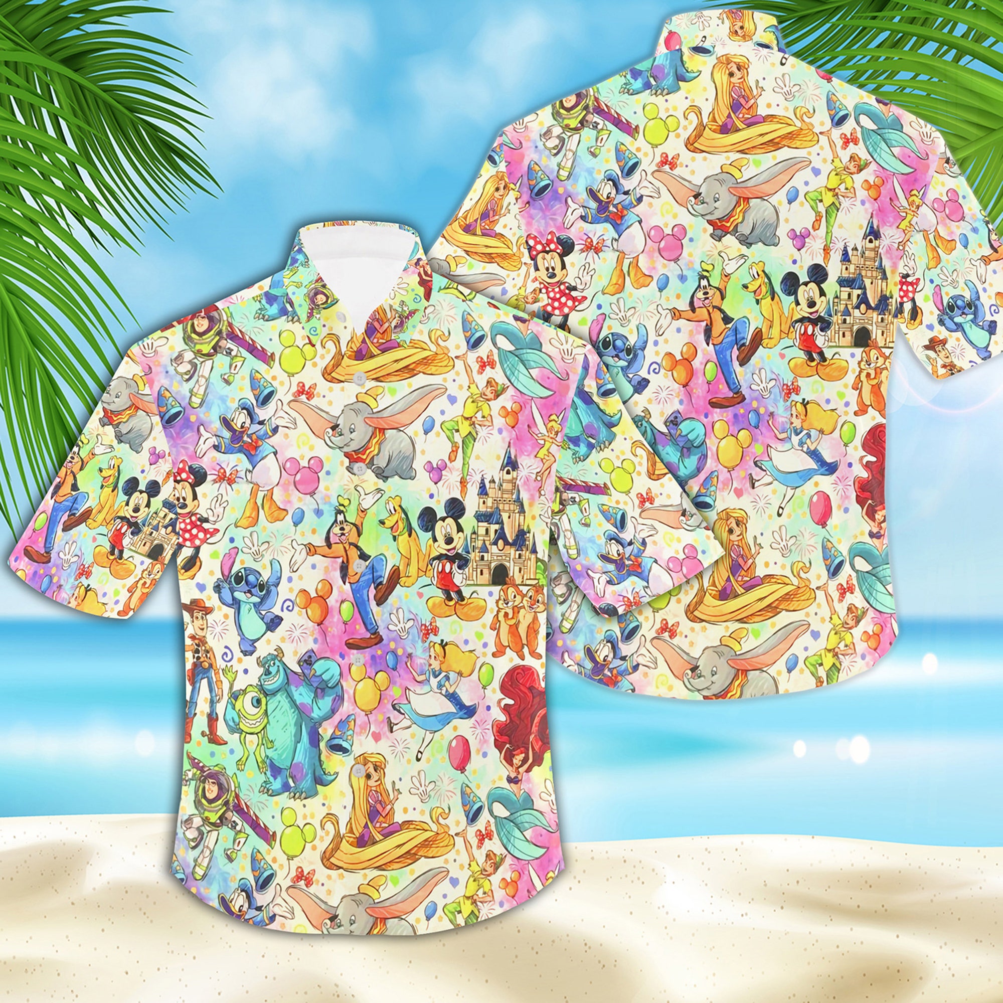 Disney World Mickey Stitch Ohana Hawaiian Shirt Disney World Mickey Stitch Ohana Hawaiian Shirt