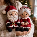 Crochet Santa and Mrs Claus Dolls Pattern, Amigurumi Christmas Set (PDF Download) product logo