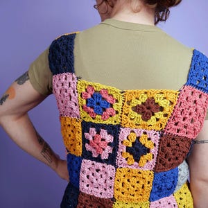 Granny Square Crochet Vest Pattern