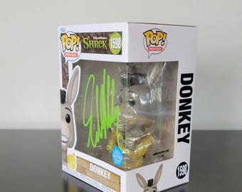 Eddie Murphy Signed Autographed Shrek Glitter Donkey Funko Pop with COA