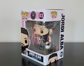 Jordi Alba signed autographed funko pop inter miami with mls hologram and coa