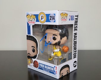 Tyrese Haliburton Signed Autographed Funko Pop Indiana Pacers NBA Hologram & COA