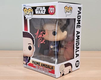 Natalie Portman Signed Star Wars Funko Pop 701 Padme Amidala KB Authentics COA, Autographed Movie Collectible Gift