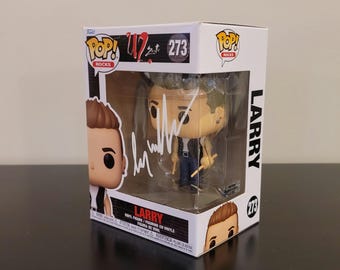 Larry Mullen Jr U2 Signed Autographed Funko Pop Hologram COA Authenticated