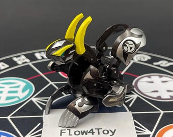 Bakugan Bakutech Darkus Seis Tavanel Metal Cross MG Rare Japan