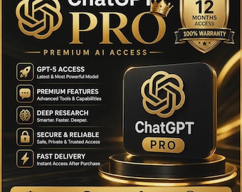 Acceso a ChatGPT Pro por 12 meses / IA, GPT-4, entrega instantánea