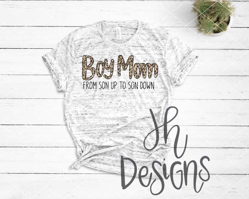 Download Boy Mom Sublimation Design PNG Clipart Leopard | Etsy