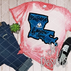 Louisiana Bayou Strong Sublimation Design | PNG | Clipart | Hurricane Ida | Printable Artwork | Hand Drawn | Digital Download