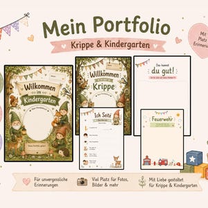 Portfolio templates for kindergarten and nursery throughout the year | 137 portfolio pages | Portfolio folder for daycare | Portfolio templates | Educator PDF