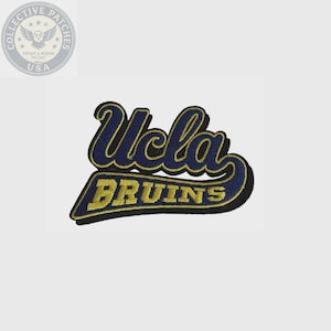UCLA Bruins Embroidered Patch – Blue & Gold College Sports Iron-On Sew-On Logo Badge