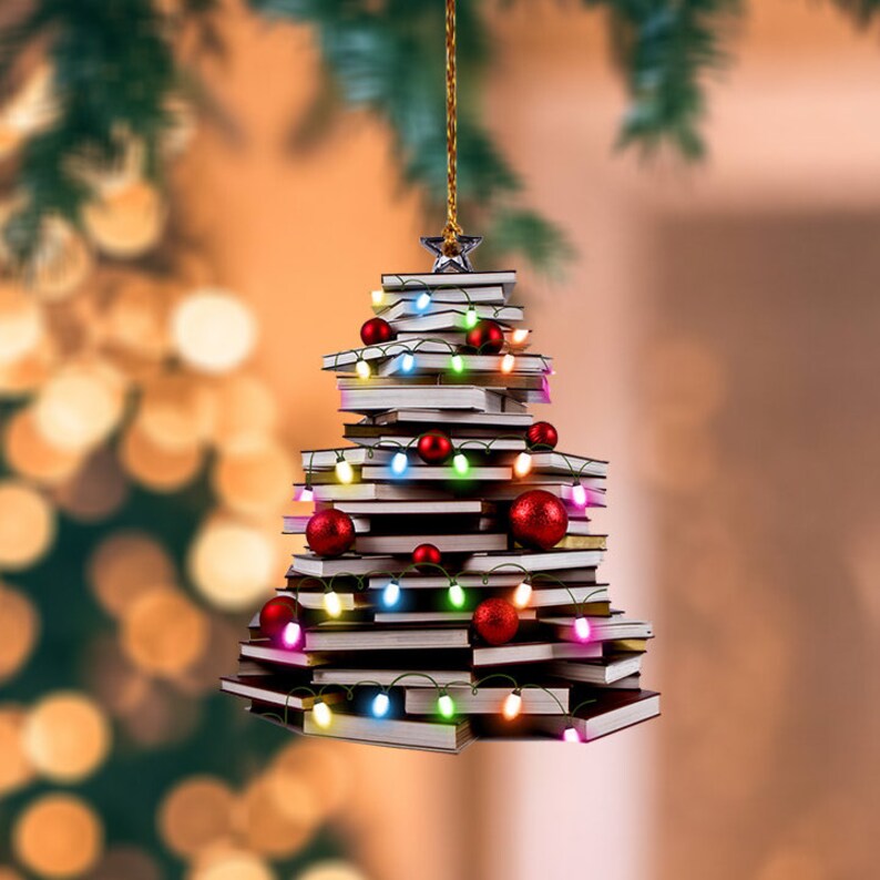 Book Christmas Ornaments 