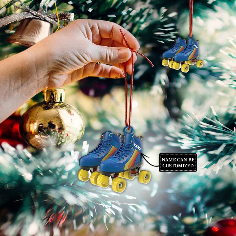 Roller Skate Car Ornament Roller Skate Christmas Ornament Etsy