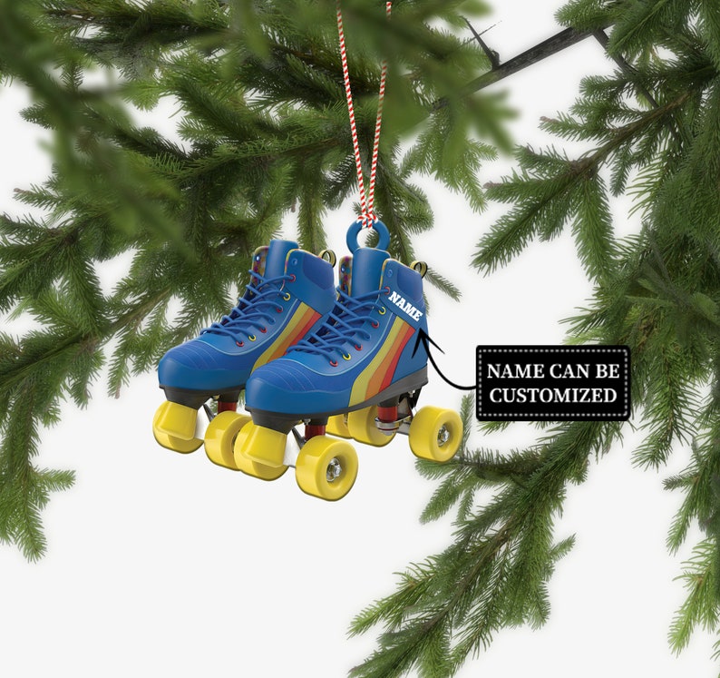 Roller Skate Car Ornament Roller Skate Christmas Ornament Etsy
