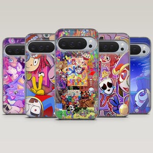 Fantastiskt digitalt cirkus-telefonskal Pomni TADC-fodral för iPhone 17Pro, 16, 15, 14, 13, 12, Samsung S26, S25, S24, S23Fe, A16, A56, Pixel 10, 9