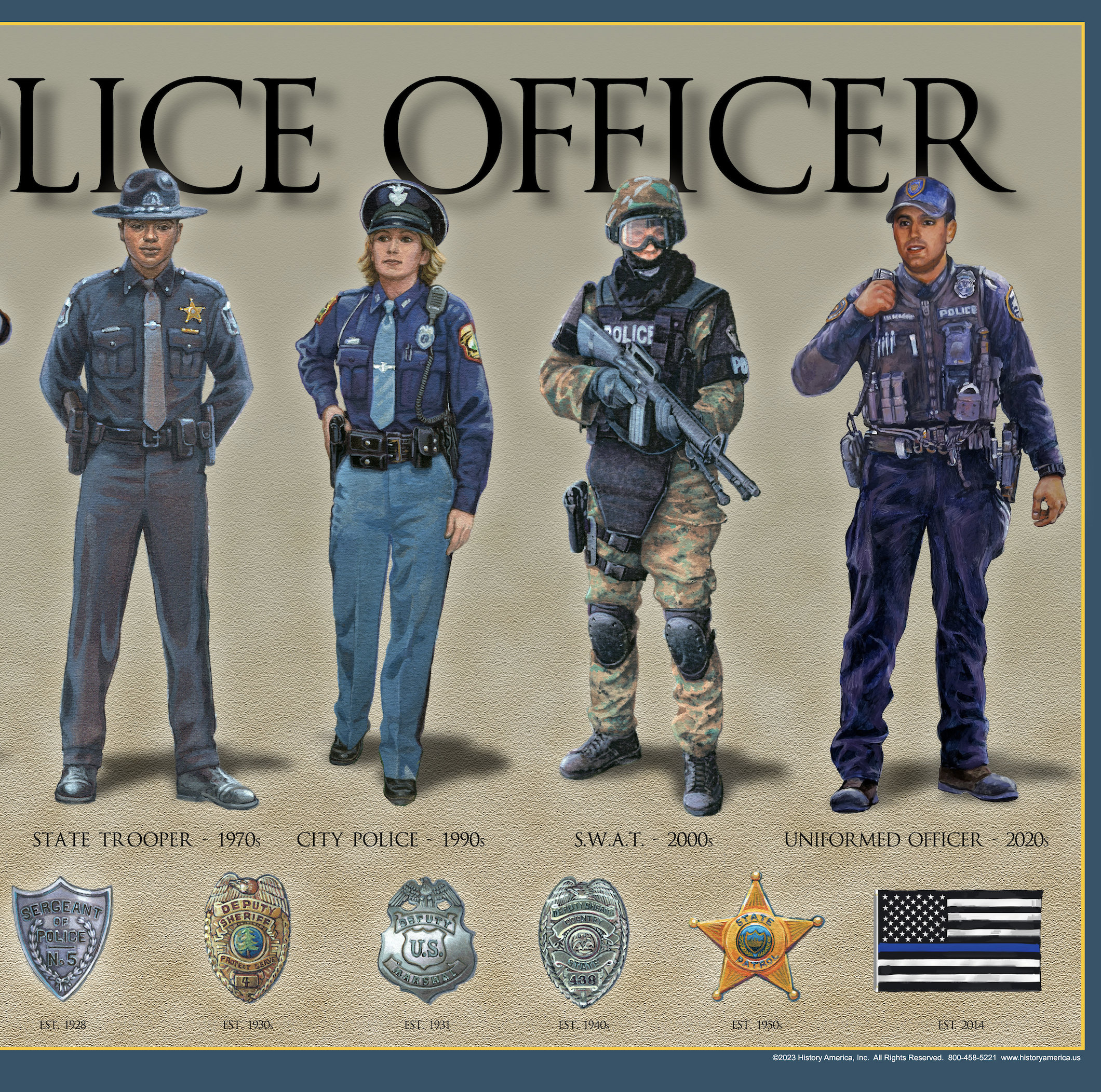 USA製　70s　VINTAGE　POLICE　プリント　コーチジャケット　黒 70s ポリス USA製 ヴィンテージTシャツ AT SANTA MONICA CIVIC