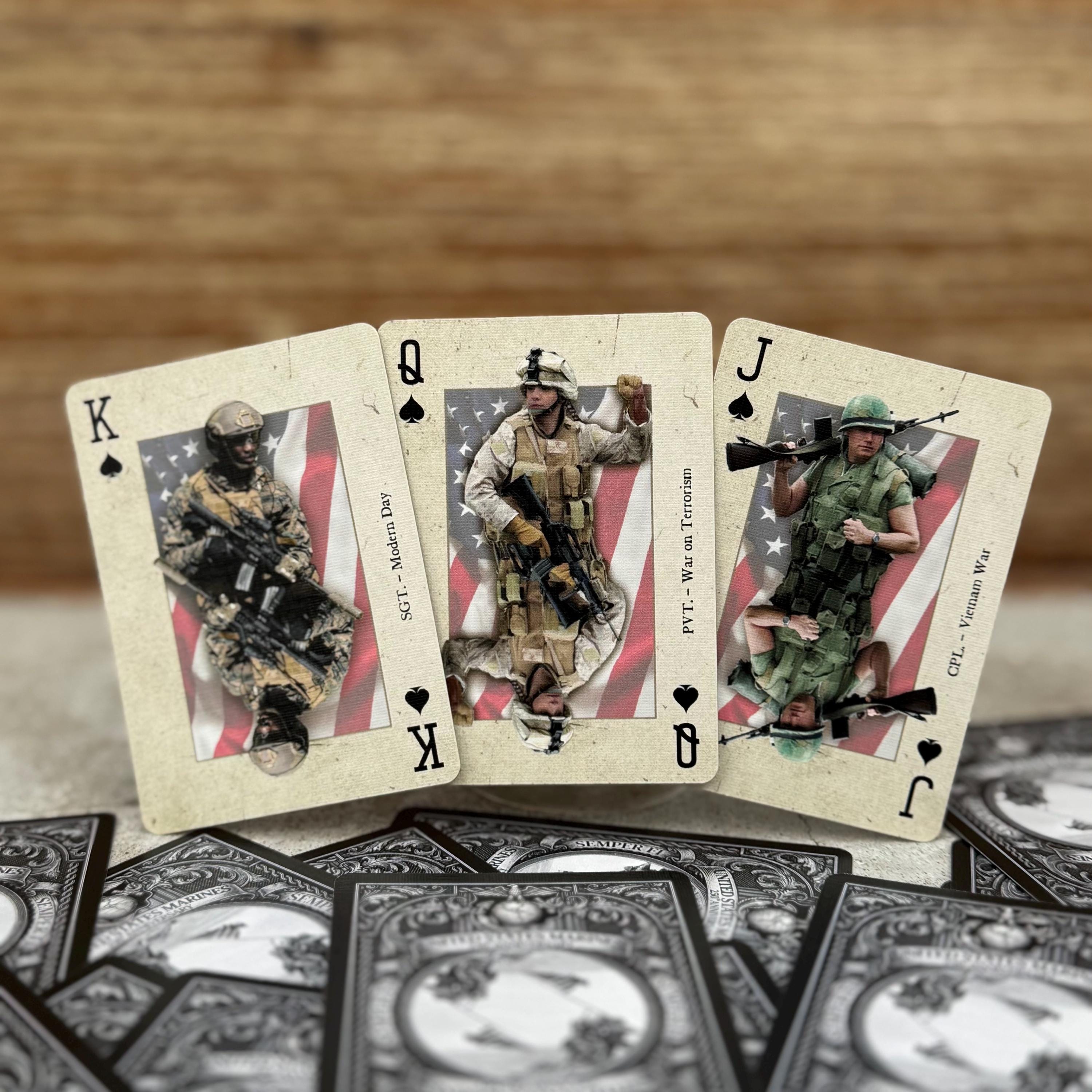 United States Marines - Premium Casino Grade Patriotic Playing