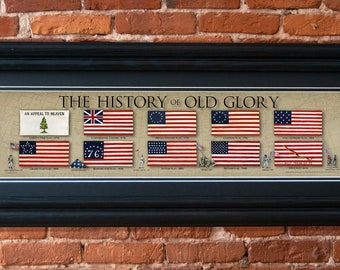 History of Old Glory, United States flag, USA Flag, Old Glory poster, Iwo Jima flag, Appeal to Heaven flag, American Revolution Flag, 9-11