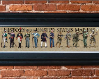 History of the United States Navy Poster Framed Print