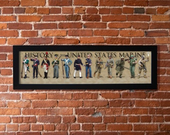 Timeline of the United States Marine Corps Poster - Etsy
