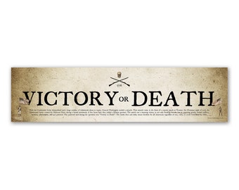 Victory Or Death 6x24" poster, American Revolution