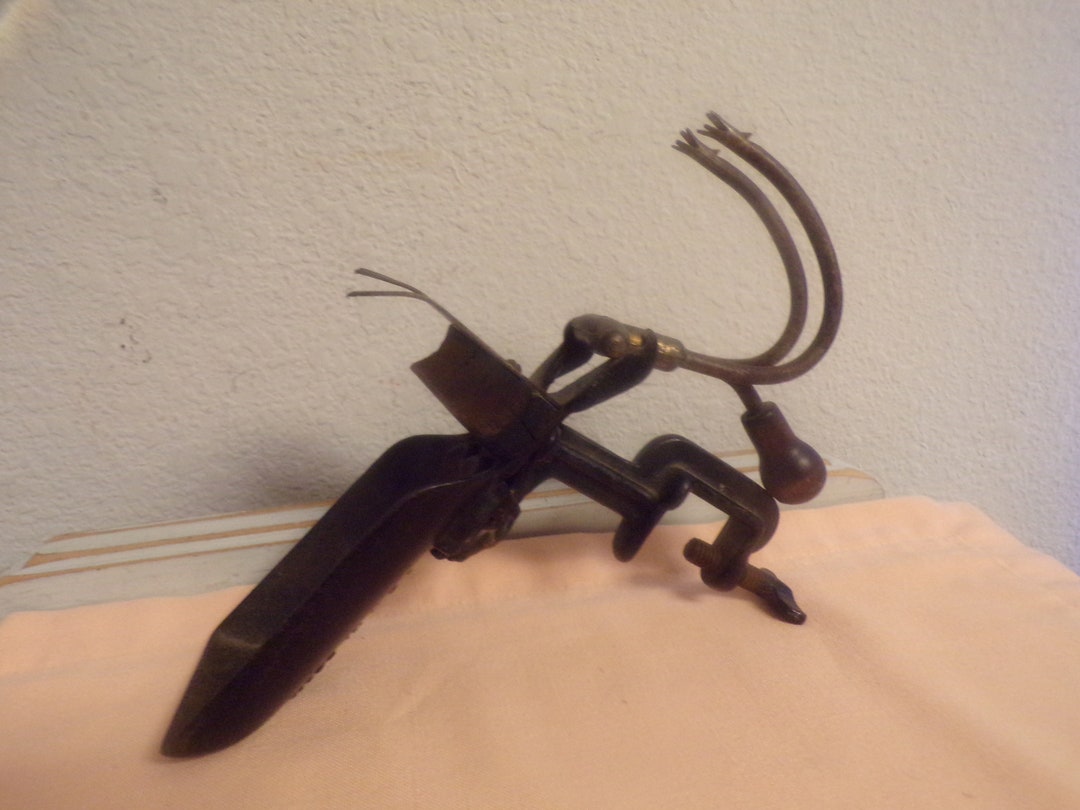 Antique Goodell Co. Double Cherry Seeder Plunger / Kitchen Tool / Made in Antrim New Hampshire