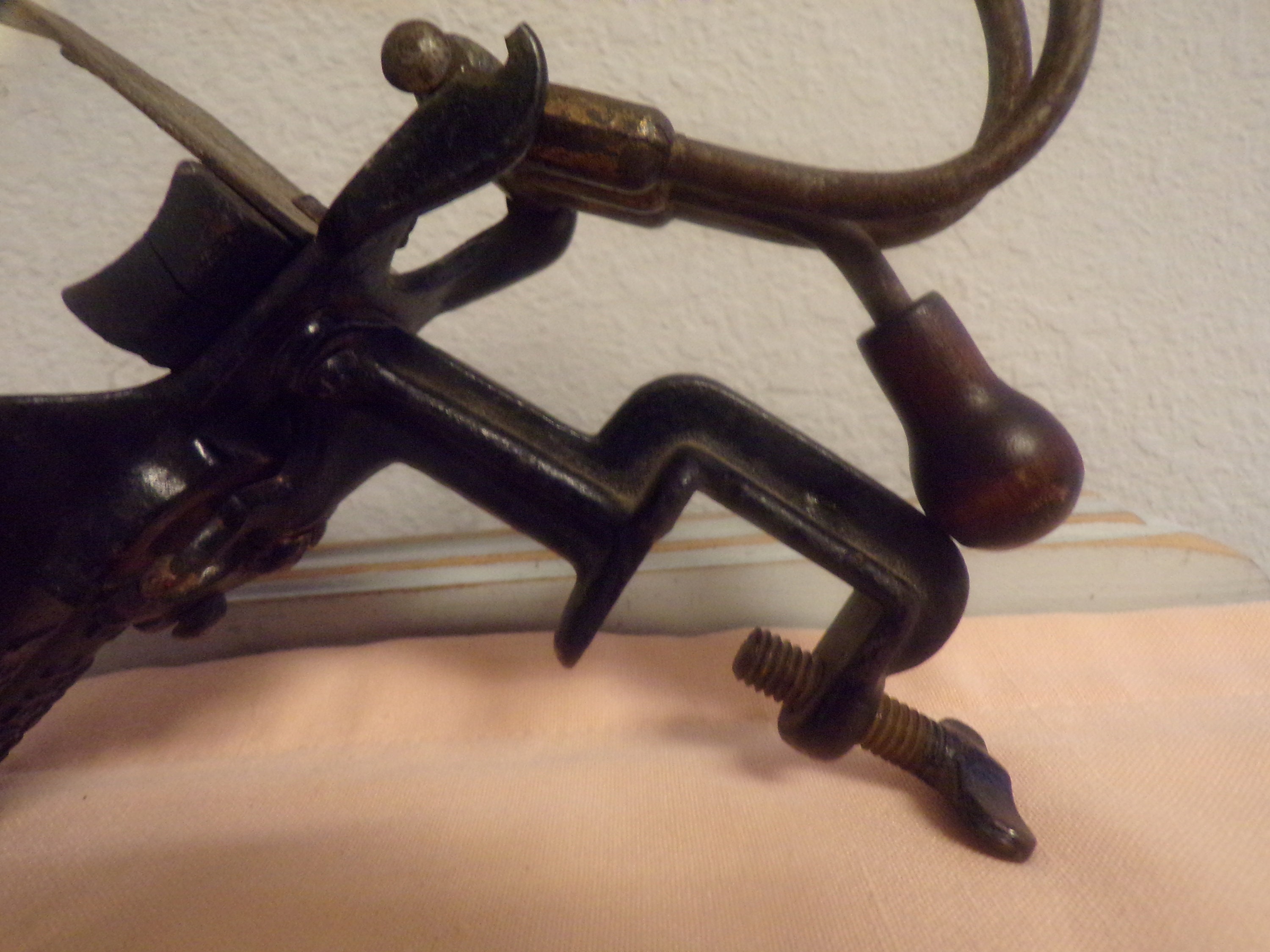 Antique Goodell Co. Double Cherry Seeder Plunger / Kitchen Tool / Made in Antrim New Hampshire