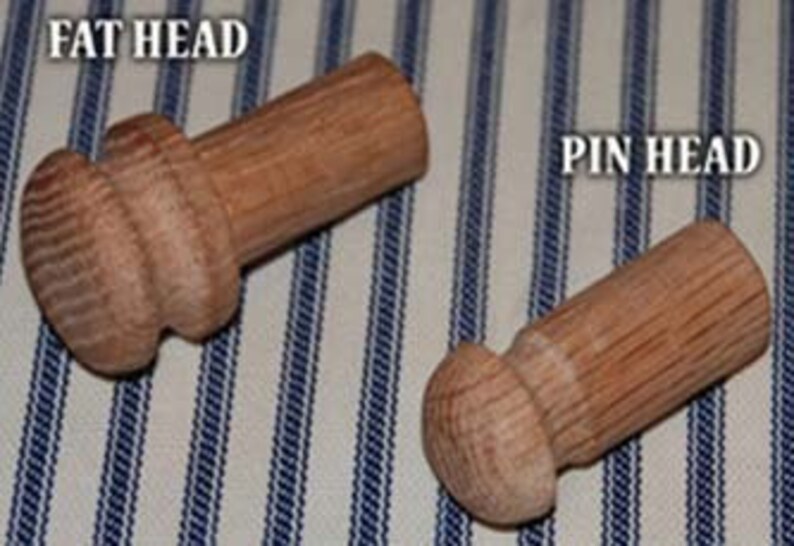 NEW Replacement Rope peg Bed fat Head & pin Head Pegs Etsy