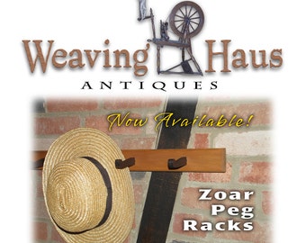 Zoar Peg Rack made out of wood from Weaving Haus - circa 1820's