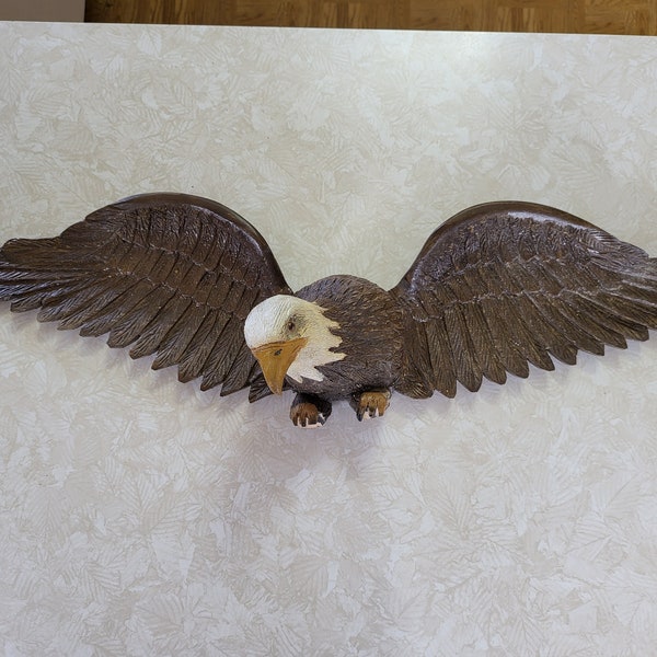 Soaring Bald Eagle Wall Sculpture Etsy