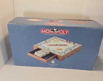 Vintage 2002 Michael Graves Design Monopoly Game - Target Exclusive Wooden Edition - Complete Set