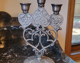 Forevermore Carson Pewter Candelabra by Kimberly McSparran 1996 Celtic Pewter Collectible Made in the USA