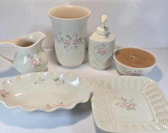 Tea Rose Stoneware Collection by Pfaltzgraff USA Sold Individually