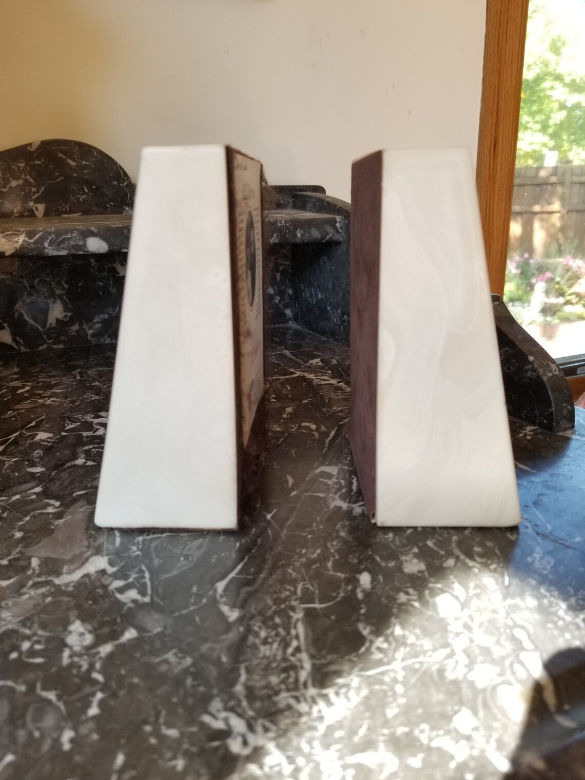 1981 Kiana Alaska Mint Marble Bookends Soaring Bald Eagle Etsy