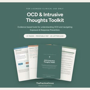 OCD and Intrusive Thoughts Toolkit: ERP Worksheets, Therapist Scripts & Session Forms (Printable PDF)