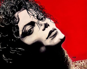 Stampa artistica di Michael Jackson